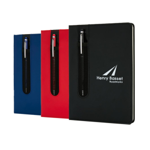 Standard Hardcover PU A5 Notebook With Stylus Pen