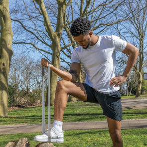 4 Piece Elastic Fitness Bands In Pouch