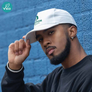 Impact 5 panel 280gr Recycled Cotton Cap with AWARE™ Tracer