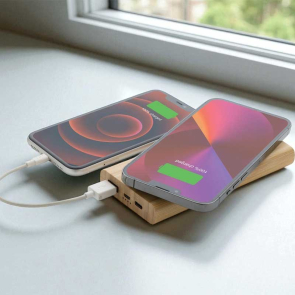 Bamboo 8.000 mAh 5W Wireless Powerbank