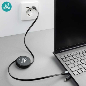 RCS Aluminium Retractable 240W 2-in-1 Charging Cable
