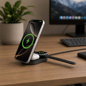 Quantum Ultra-Fast 3-in-1 25W Foldable Wireless Charger