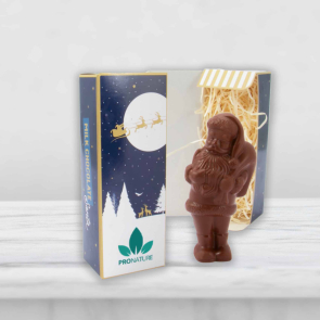 Eco Flip Top Box - 41% Milk Chocolate Santa
