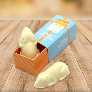 Eco Mini Match Box - White Chocolate Mice  x2  32% cocoa