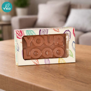3D Branded Milk Chocolate in Window Box