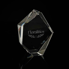 Small Optical Crystal Ice Cut Award