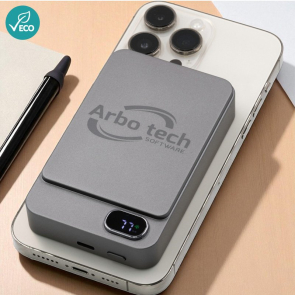 Powerwave Recycled Aluminium Wireless Power Bank (10 000 mAh)