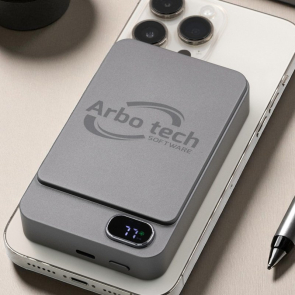 Powerwave Recycled Aluminium Wireless Power Bank (10 000 mAh)