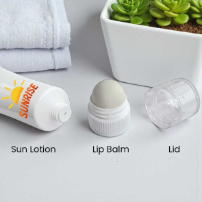 SPF50 Sun Lotion (20ml) & SPF20 Lip Balm with Lanyard Cut-Out