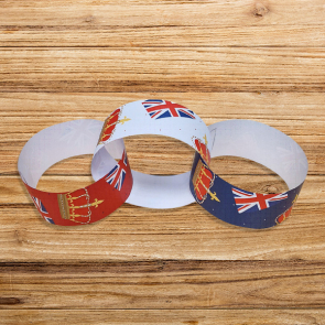 Extra Large Sustainable Paper Chains King's Coronation or Christmas