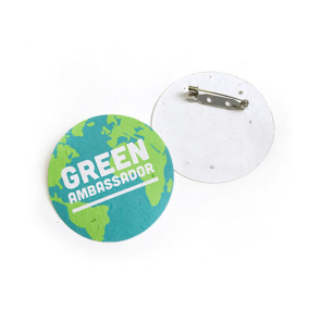 Seeded Paper Button Badges