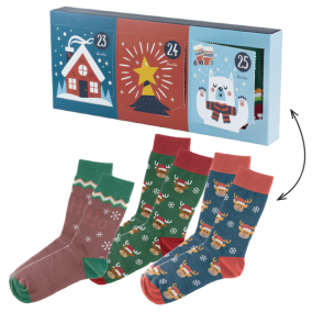 Advent Calendar For 3 Pairs Of Socks