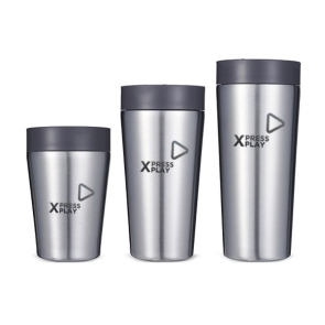 Circular Stainless Steel Travel Mug