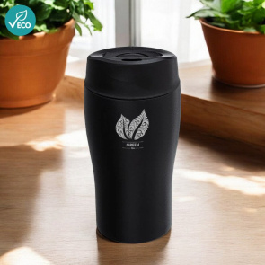 Recycled Thermo Mug With Push Button Closure 280ml