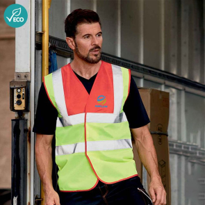 Yoko Hi-Vis Two Band and Braces Waistcoat