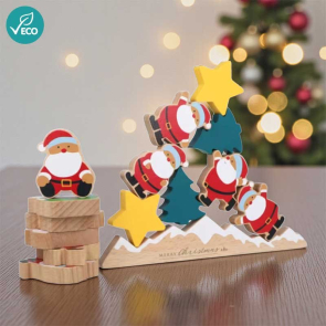 Wooden Santa Balancing Game