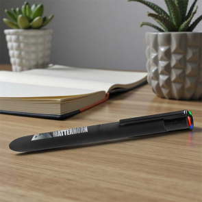 Quatro Black GRS Recycled Ballpen