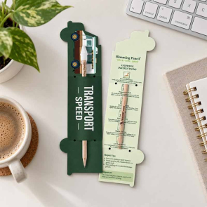 Blooming Pencil with Van Shaped Backing Card