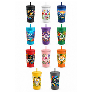 Mood GRS Recycled Tumbler with Straw 500ml
