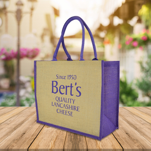 Halton Shopper With Large Coloured Trim 
