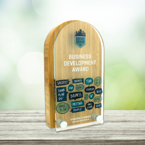 Bamboo Award 80mm X 150mm With Acrylic Front