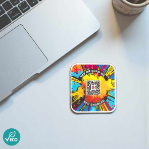 Recycled Acrylic NFC Coaster
