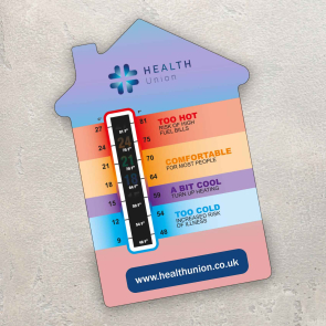 House Temperature Gauge Card