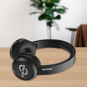 Philips On-Ear Wireless Headphones Black