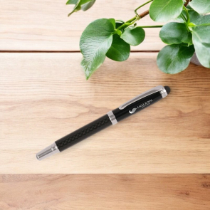 Carbon Fibre Capped Rollerball Pen