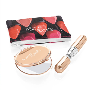 Rose Gold Look Handbag Essentials Set (3 Piece)