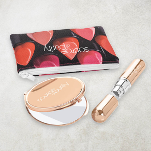 Rose Gold Look Handbag Essentials Set (3 Piece)