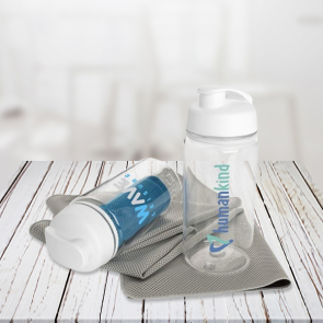 Sports Towel and Bottle Set