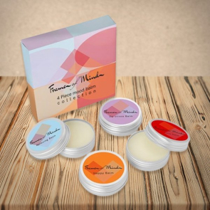 4 Piece Mood Balm Collection in a Printed Box