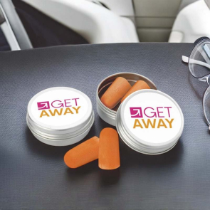 Pair of Ear Plugs in a Tin