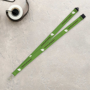 Eco Friendly Bamboo Screen Printed Lanyard 20mm