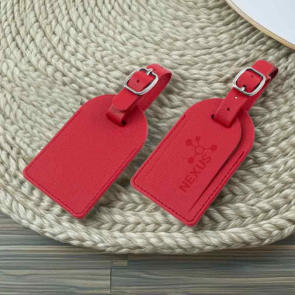 PU Leather Luggage Tag with NFC
