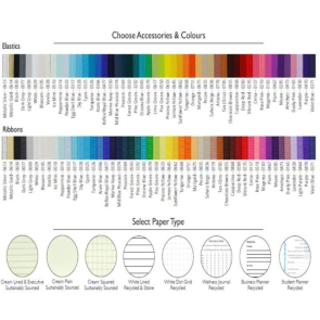 Designer Full Colour A5 Casebound Notebook with Elastic Strap
