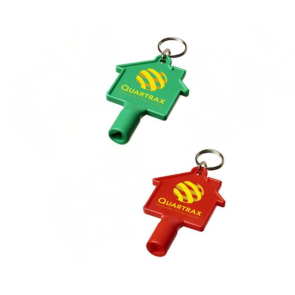 Maximilian house-shaped utility key with keychain