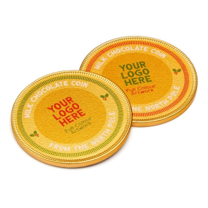 Foiled Chocolate Medallion 75mm