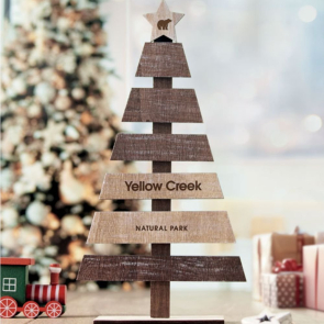 Wooden Table Top Christmas Tree 