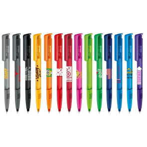 Senator Super Hit Clear Plastic Ballpen With Soft Grip