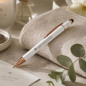 Orbit Spinner Metal Pen With Stylus