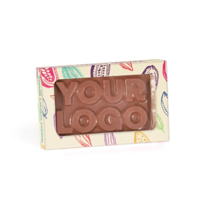 3D Branded Milk Chocolate in Window Box