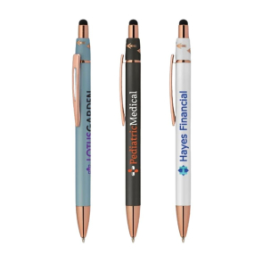 Orbit Spinner Metal Pen With Stylus