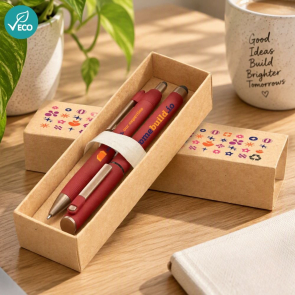 York Recycled Plastic Bronze Trim Pen Gift Set 