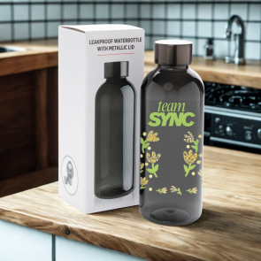 Leakproof Water Bottle with Metallic Lid 