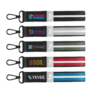 Newport Woven Chevron Snap Trigger Keychain 