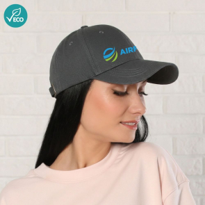  100% Recycled Polyester 6 Panel Cap With Silver Buckle Adjuster