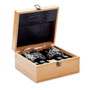 Luxury Glass Set in Bamboo Gift Box