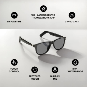 AI-Powered Audio Glasses with Translation Function